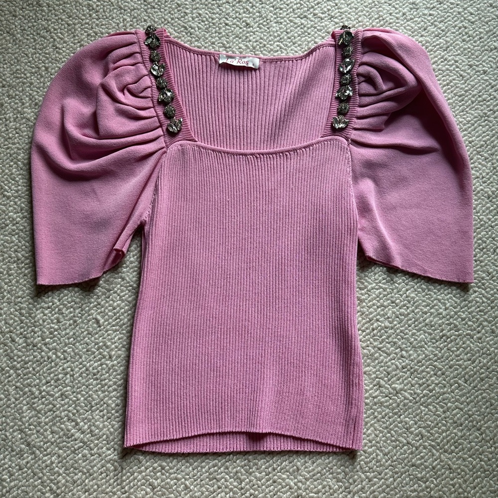 Pink Embellished Women's Blouse